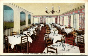 Vtg 1920s Princeton Inn Terrace Dining Room Princeton New Jersey NJ Postcard