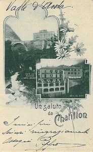 CARTOLINA Epoca: VALLE D'AOSTA: CHATILLON  - HOTEL