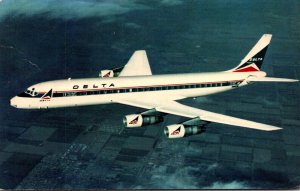 Airplanes Delta World Airlines Douglas DC-8 Fanjet