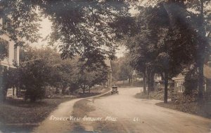 RPPC STREET VIEW SUDBURY MASSACHUSETTS REAL PHOTO POSTCARD 1915