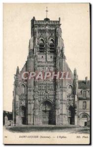 Old Postcard Saint Riquier L & # 39Eglise