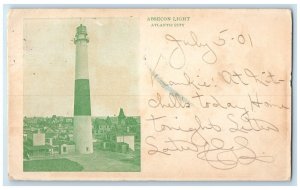 1901 Absecon Light Atlantic City New Jersey NJ Steamboat Expo Antique Postcard