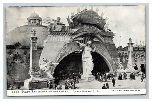 Vintage 1905 Photo Postcard Entrance to Dreamland in Coney Island New York