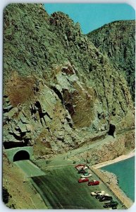 Vista of Parking area from the west showing the Cody Tunnels - Cody, Wyoming