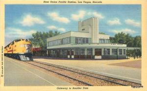 1940s Railroad Union Pacific Station Train Las Vegas Nevada Boulder Teich 7007