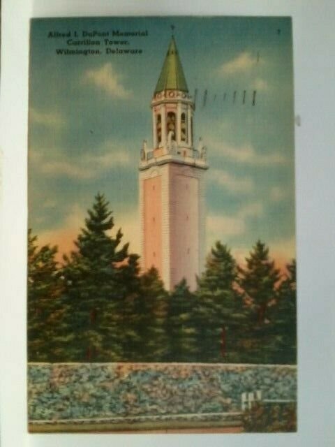 Alfred L Dupont Memorial Carillon Tower Wilmington Delaware posted 1944