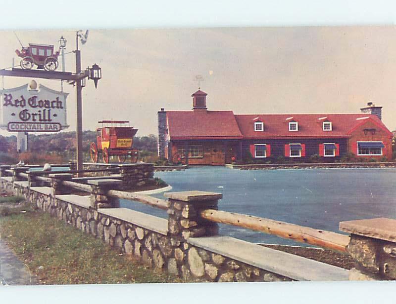 Pre-1980 Saugus Location of RED Coach Grill Restaurant Saugus MA Ho5343-12  | United States - Massachusetts - Other, Postcard / HipPostcard