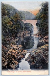 Perth and Kinross Scotland Postcard Old Bridge of Garry Killiecrankie 1912