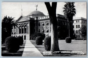 Phoenix Arizona AZ Postcard RPPC Photo Arizona State Capitol Building 1946