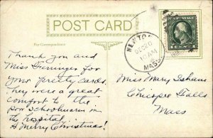 Watertown MA Sunny Bank Home c1910 Postcard