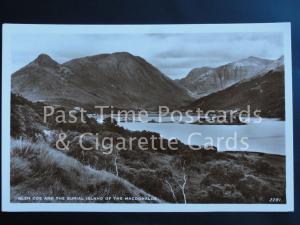 Old RPPC Glen Coe and the Burrial Island of the MacDonalds