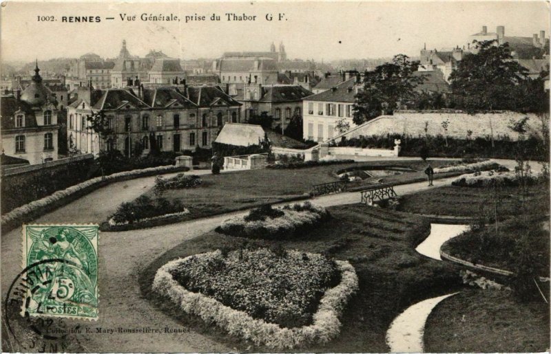 CPA Rennes Vue Generale, prise du Thabor FRANCE (1015698)