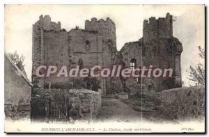 Old Postcard Bourbon Archambault the southernmost frontage Chateau