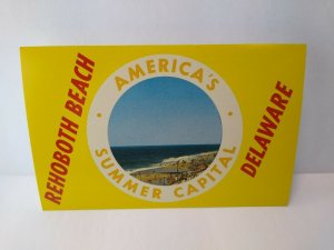 Rehoboth Beach Delaware Postcard America's Summer Capital Beach Town Ocean DE