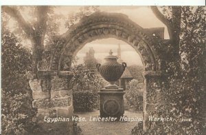 Warwickshire Postcard - Egyptian Vase - Leicester Hospital, Warwick   A2496