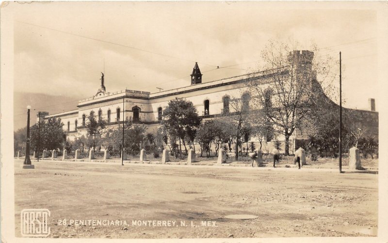 F55/ Monterrey N.L. Mexico Foreign RPPC Postcard c30s Penintentiary  5