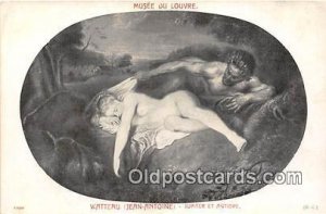 Watteau Jean Antoine Jupiter Et Antiope Nude Unused 