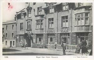 Real photo postcard Royal Oak Hotel Keswick