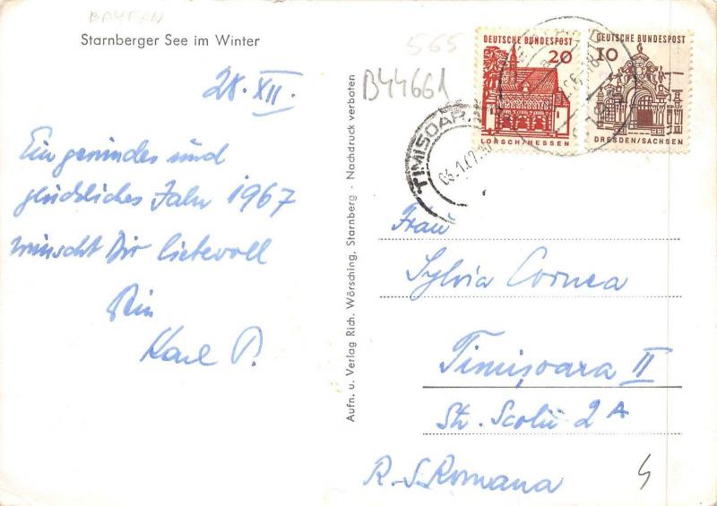 B44661 Starnberger See im Winter boats bateaux birds  germany