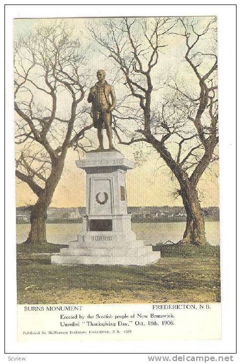 Burns Monument, Fredericton, N.B., Canada, 00-1s