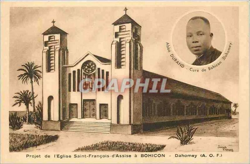 CPM Dahomey (AOF) Projet de l'Eglise Saint Francois d'Assise a Bohicon