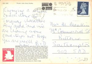 B97373 devon sunset  uk