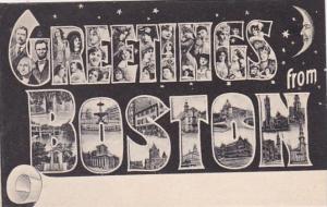 Massachusetts Boston Greetings From