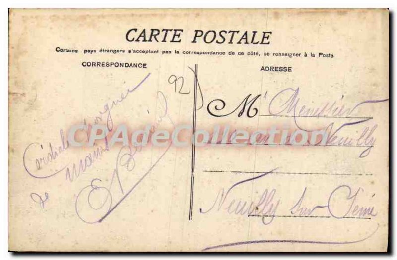 Old Postcard Panorama Sevres right bank (artistic view)