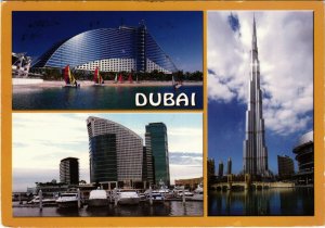 PC CPA U.A.E. DUBAI NEW FACE OF DUBAI BURJ KHALIFA REAL PHOTO POSTCARD (b16401)