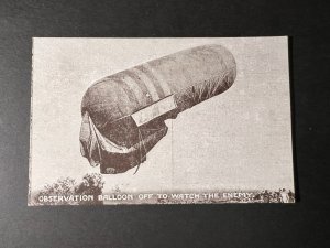 Mint Airship RPPC Postcard Observation Balloon National Federation of Discharged