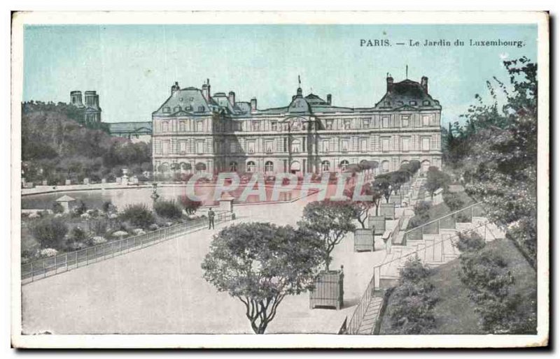 Postcard Old Paris Le Jardin du Luxemhourg