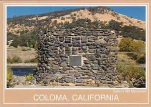 Sutters Mill Monument Coloma California