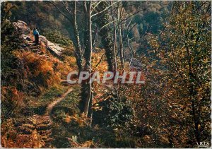 Postcard Modern Correze Picturesque Aubazine Canal des Moines