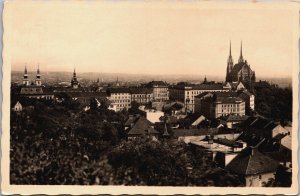 Czech Republic Brno Celkový Pohled Vintage RPPC C215