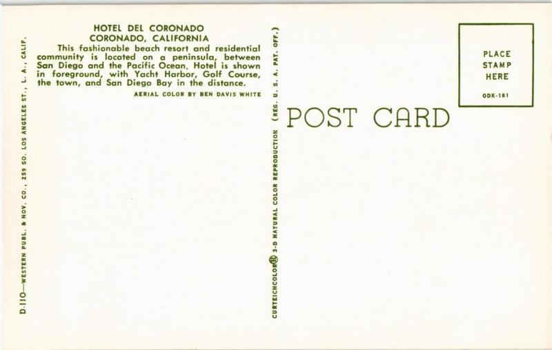 CORONADO CALIFORNIA HOTEL DEL CORONADO