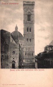 Duomo Prima della costrzione della facciata,Florence,Italy BIN