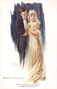 Love Romance Couple Spoils of War Complete Victory Nikolaki Art postcard C327