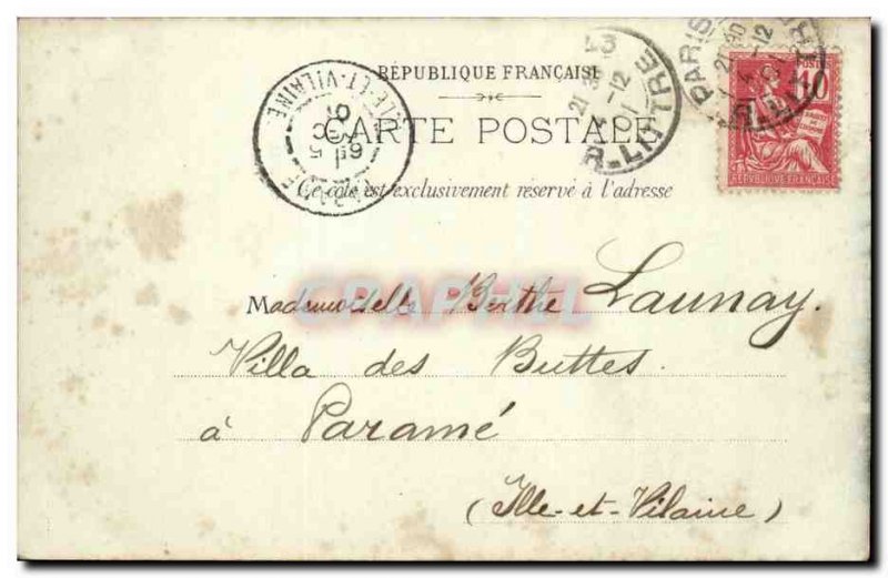 Old Postcard Paris Porte Saint Denis