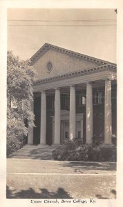 Berea College Kentucky Union Church Real Photo Vintage Postcard AA75264