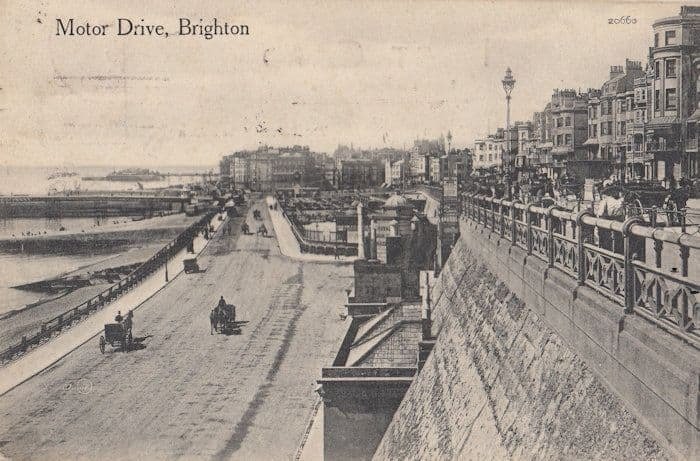 Motor Drive Brighton Antique Postcard