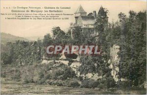Old Postcard The Dordogne Picturesque Chateau de Laussel Town Marquay (in Sar...