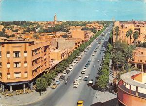 B91037 marrakech l avenue mohammed v car voiture morocco