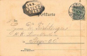 GRUSS aus BRIEG POLAND GERMANY~MULTI IMAGE 1897 POSTMARK~H BEDURFTIG POSTCARD