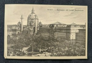 Mint Vintage Karlsplatz Vienna Austria RPPC