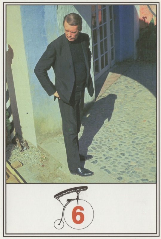 The Prisoner Bicycle Rare TV Show Postcard