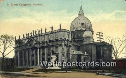 St James Cathedral Montreal Canada Writing On Back 