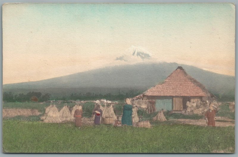 JAPAN YOKOHAMA SCENE ANTIQUE POSTCARD