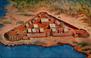 Virginia Jamestown James Fort Artist's Conception