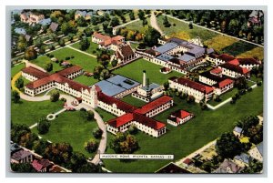 Vintage 1940's Postcard Aerial View Masonic Home Long Term Care Wichita Kansas