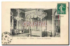 Old Postcard Compiegne Chateau Chamber of Imperatrice